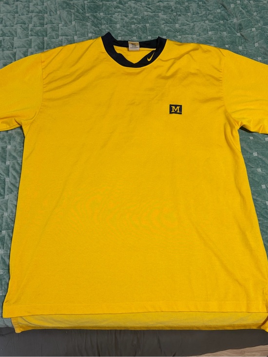 Nike Other - U of M Wolverines Vintage Men's XL Yellow Crewneck Jersey Shirt Long Sleeve